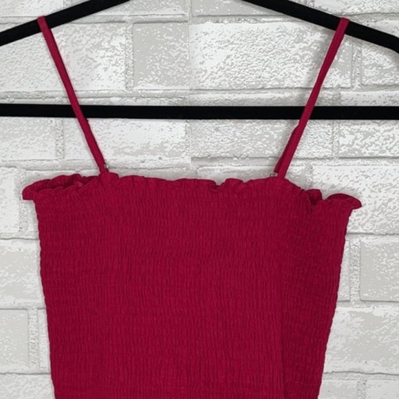 NWT Anthropologie Red Peplum Tank Top - Picture 6 of 13